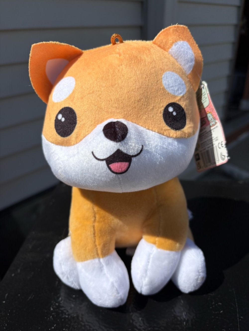 Plush Orange and White Fox Clip-On Toy for Kids